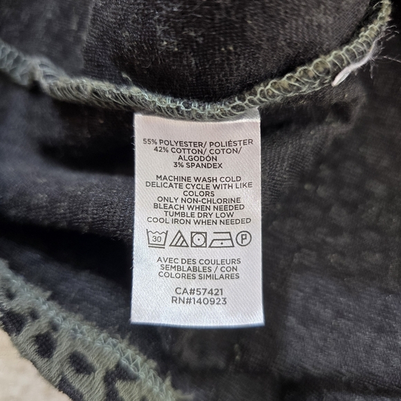 LOFT Black and Green Midi Dress - Picture 6 of 6